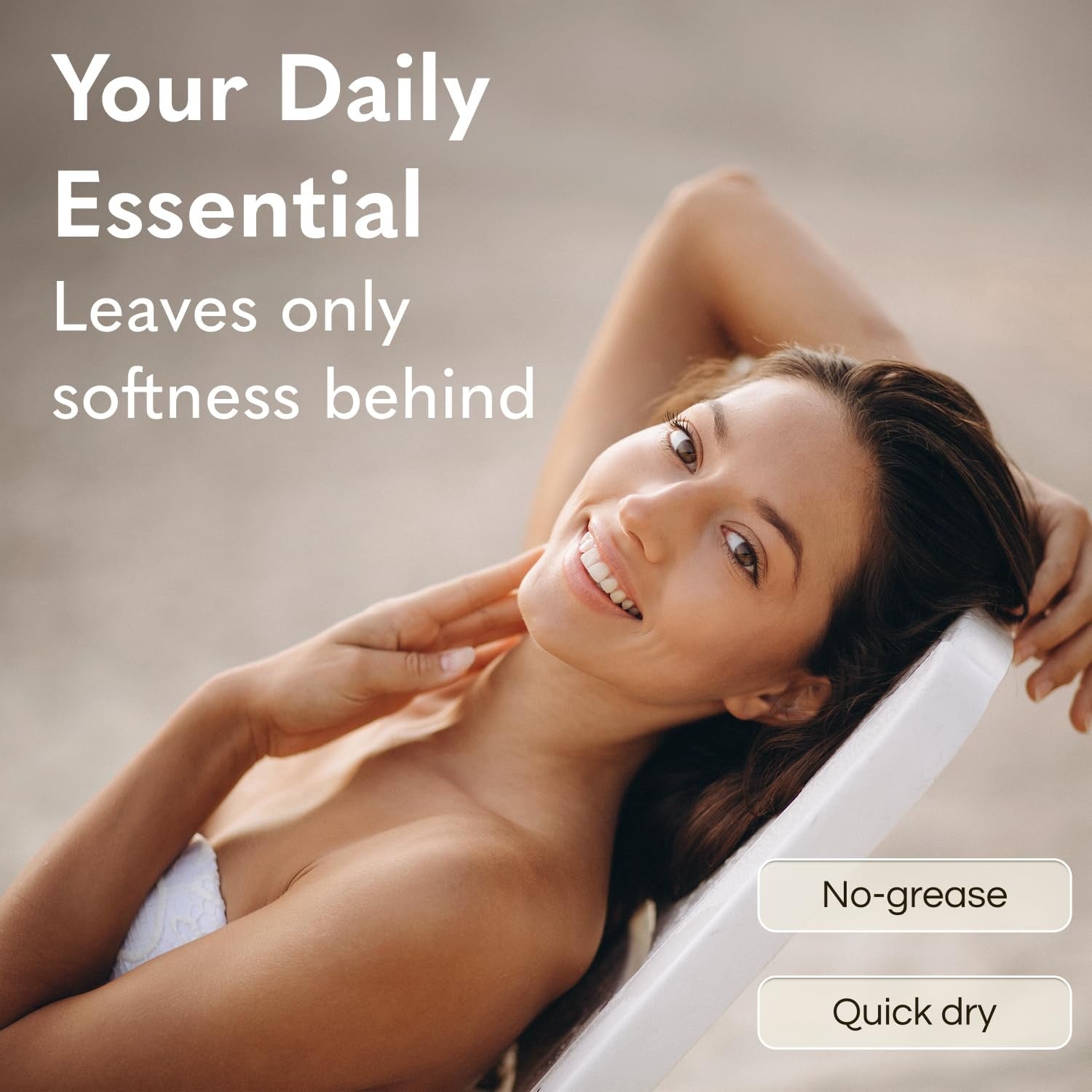 Daily body oil softness lifestyle visual